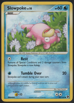 Slowpoke 82/106 Great Encounters 2008 Common Near Mint Pokemon Card TCG - Image 1