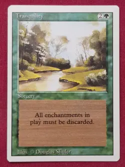 Magic The Gathering REVISED EDITION TRANQUILITY green card MTG - Image 1