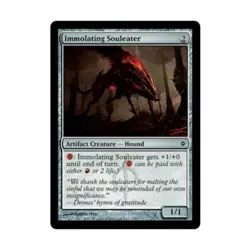 WOTC MtG New Phyrexia Immolating Souleater (C) (Foil) NM - Image 1