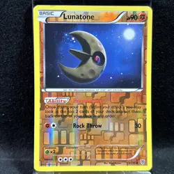 Lunatone 73/135 - Plasma Storm - Reverse Holo Pokemon TCG - Image 1