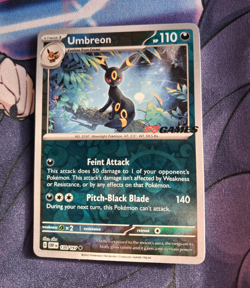 UMBREON 2023 POKEMON TCG CARD OBF EN 130/197 EB Games Promo - Image 1