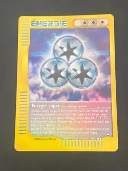 CARTE POKEMON ENERGIE SUPER 145/147 FR PEU COMMUNE REVERSE WIZARDS AQUAPOLIS- BE - Image 1