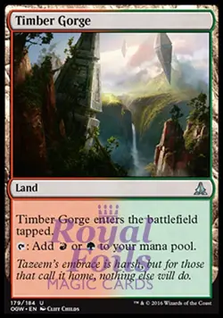 Timber Gorge 2x FOIL OGW MTG Oath of the Gatewatch Uncommon NM red green land - Image 1