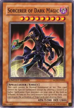 Sorcerer of Dark Magic MOV-EN002 Yu-Gi-Oh! Movie Promo Set Yu-Gi-Oh Limited NM/M - Image 1