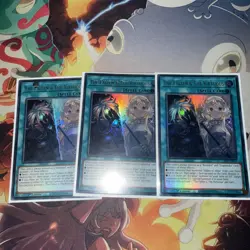 Yu-Gi-Oh! 3x The Fallen & The Virtuous CH01-EN019 Ultra Rare Playset - Image 1