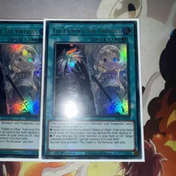 Yu-Gi-Oh! 3x The Fallen & The Virtuous CH01-EN019 Ultra Rare Playset - Image 2