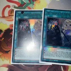 Yu-Gi-Oh! 3x The Fallen & The Virtuous CH01-EN019 Ultra Rare Playset - Image 4