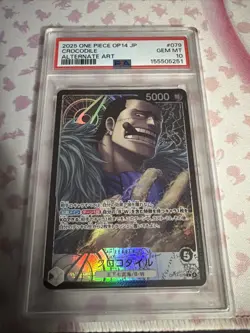PSA 10 Crocodile OP14-079 L Alternate Art Leader 2025 ONE PIECE Card Japanese - Image 1