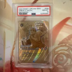 2024 DISNEY LORCANA EN 6-AZURITE SEA ENCHANTED WRECK-IT RALPH - HAM HANDS PSA 10 - Image 2