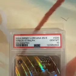 2024 DISNEY LORCANA EN 6-AZURITE SEA ENCHANTED WRECK-IT RALPH - HAM HANDS PSA 10 - Image 3