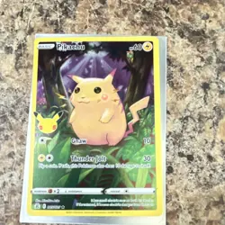 Pokemon Pikachu Celebrations 005/025 Full Art Holo Rare English Card - Image 2