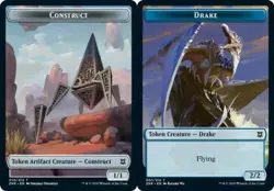 Construct (010) Drake (005) Token - Foil MTG Zendikar Rising NM Magic Foil - Image 1