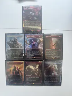 MTG Secret Lair x God of War Kratos 6-Card Lot (English) Foil - Image 1