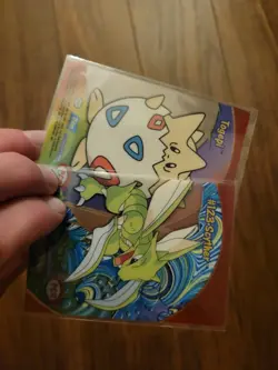 LP! Togepi & Scyther Topps Series 3 - Blue Logo - Pokemon Card - Clear Plastic - Image 2