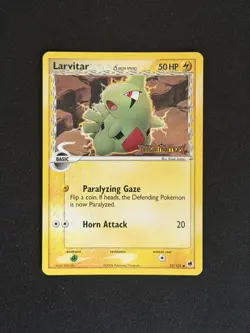 Pokemon Larvitar 52/101 Reverse Holo Stamped Dragon Frontiers Card NM - Image 1