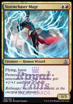 Stormchaser Mage 3x FOIL OGW MTG Oath of the Gatewatch Uncommon VF blue red - Image 1