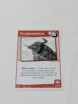 MTG Secret Lair Mood Swings - Stubbornness - Rare - Card # 0102 - 1st Edition - Image 1