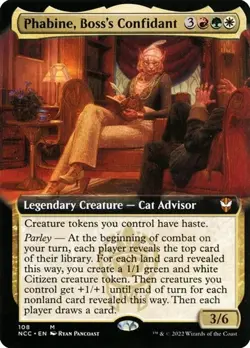 Phabine, Boss's Confidant - Extended Art Streets of New Capenna Commander NM MTG - Image 1