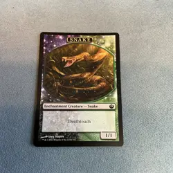 MTG - Snake Token - Journey Into Nyx - NM MAGIC CARD - Image 1
