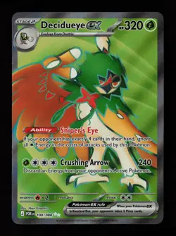 Decidueye ex 100/088 Holo Ultra Rare Perfect Order Pokemon Cards - Image 1