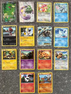 14 pokemon cards lot. Rare cards. Virizion, Tornadus, kyurem EX and more. - Image 1