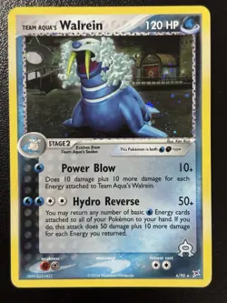 Walrein 6/95 Holo Rare Team Magma vs Team Aqua Pokemon Card MP - Image 1