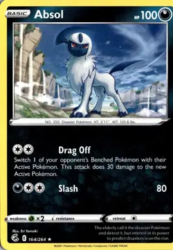 Absol 164/264 SWSH08: Fusion Strike Pokemon Card TCG - Image 1