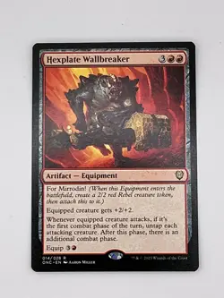 MTG Hexplate Wallbreaker Commander: Phyrexia: All Will Be One, NM, Non-Foil - Image 1