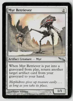 Myr Retriever 215 Uncommon Mirrodin Magic: The Gathering Damaged - Image 1