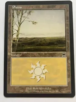 MTG - Plains #331 - Onslaught- NM - Image 1
