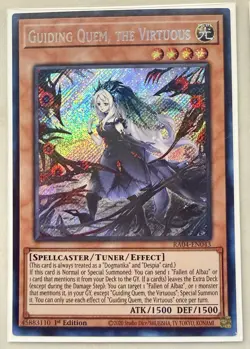 Yugioh Guiding Quem, the Virtuous RA04-EN043 Secret Rare 1st Ed NM - Image 1
