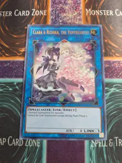 Yu-Gi-Oh! TCG Clara & Rushka, the Ventriloduo EXFO-EN049 Ultra Rare Unlimited NM - Image 1