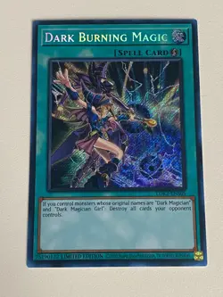 Yugioh - Dark Burning Magic x 3 - Limited Edition Secret Rare NM - Free Holo - A - Image 4