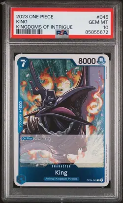 PSA 10 2023 One Piece Kingdoms Of Intrigue King #045 - Image 1