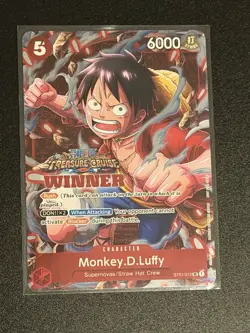 Monkey D. Luffy Winner Anniversary Promo Alt Art ST01-012 One Piece TCG - Image 1