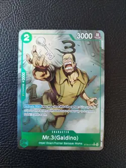 One Piece TCG Mr. 3 Galdino ST30-014 Alt Art Starter Deck EX Luffy & Ace - Image 1