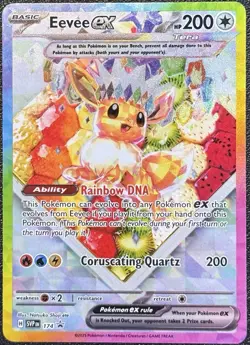 Pokemon TCG Scarlet & Violet Eevee EX 174 SV Promo Card Prismatic Evolutions UPC - Image 1