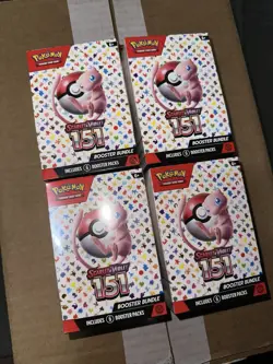 Pokemon TCG Scarlet and Violet 151 Booster Bundle Sealed New, Lot of 4 - Image 1