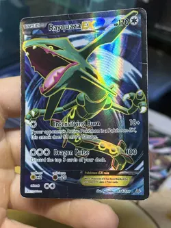 #3 Rayquaza EX 104/108 XY Roaring Skies 2015 Full Art Holo Rare Pokemon Card TCG - Image 4