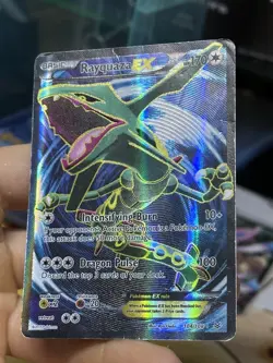 #3 Rayquaza EX 104/108 XY Roaring Skies 2015 Full Art Holo Rare Pokemon Card TCG - Image 5