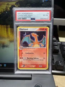 Charizard Holo EX Power Keepers PSA 6 6/108 Graded Pokemon Card TCG - Image 1