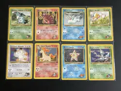 Pokemon TCG Gym Heroes/Challenge 2000 8-Card Lot - Image 1