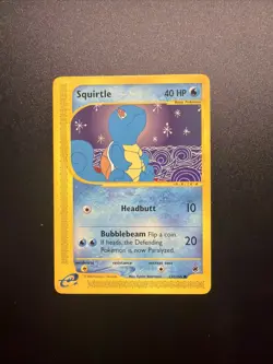 Pokemon TCG Squirtle Expedition Card 132/165 Regular Common 2002 - Image 1