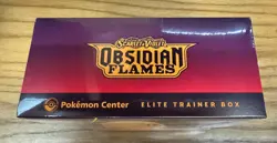 Pokemon TCG Obsidian Flames Pokemon Center Exclusive Elite Trainer Box Sealed - Image 3