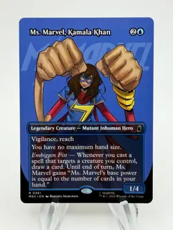 MTG Marvel Super Heroes MS. MARVEL, KAMALA KHAN Borderless Rare #361 - Image 1