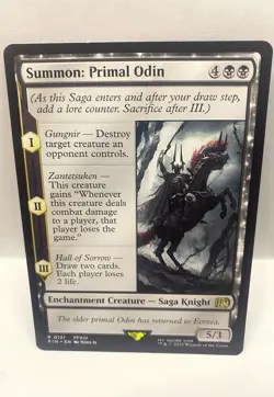 Summon: Primal Odin - 121 - FIN - NM - MTG Magic the Gathering - Image 1