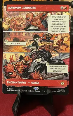 Maximum Carnage (Borderless) 0225 (R) MTG Marvel's Spider-Man (SPM) - Image 1