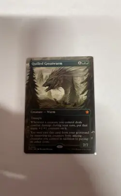 Quilled Greatwurm (Borderless) Foundations #339 Mythic - Image 1