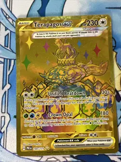 Terapagos ex 180/131 Prismatic Evolutions Hyper Rare Pokemon TCG - Image 1