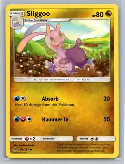 Sliggoo 93/131 Uncommon Forbidden Light Pokemon Lightly Played - Image 1